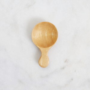 hand carved mango scoop