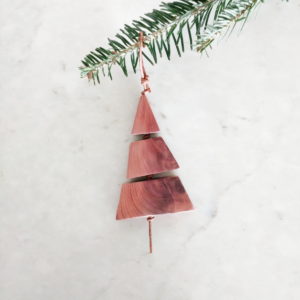Handmade Wood Christmas Tree Ornament